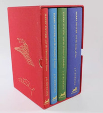 Harry Potter Deluxe Edition Clothbound Box Set Books 1–4 – Like New Condition