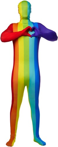 Adult rainbow morphsuit pride - adult,