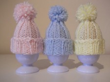 Knitting pattern ~  Easter Egg Cosy ~ Pompom Hat Decoration ~ Paper Copy
