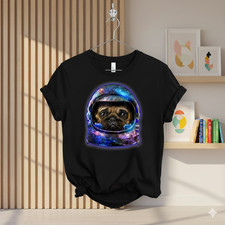 Pug Astronaut Space Helmet