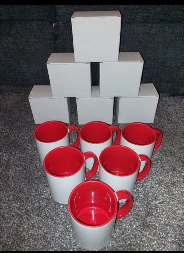 Red sublimation 11oz - 6x, mugs