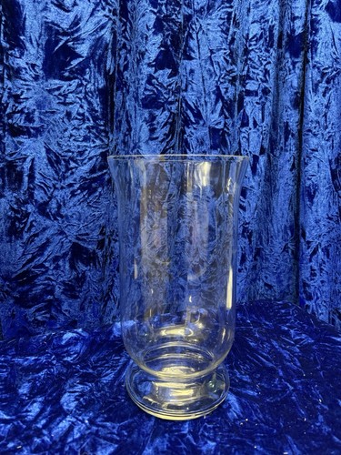 30cm tall glass hurricane lamp - glass,
