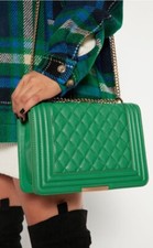 Quilted Crossbody Bag  Leather