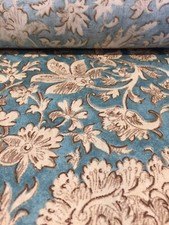 Nina Campbell Grace Teal Beige