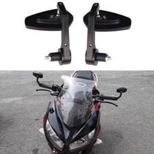 Motorcycle 7/8" Handle Bar End Side Mirror For Kawasaki Ninja 250R 300 400 1000