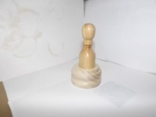 A palm gavel in lilack 3-5/8 talland a ash block