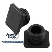 2x LAND ROVER DEFENDER FRONT CHASSIS LEG JACKING POINT RUBBER PLUG COVER NRC6935