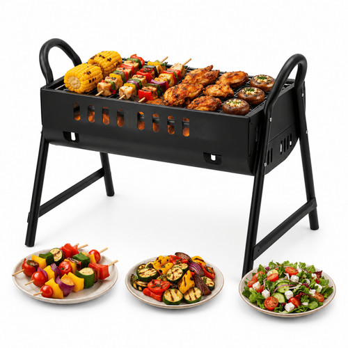 Portable charcoal barbecue - charcoal,