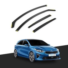 Kia Ceed MK3 2018-2024 5 Door Hatchback Wind Deflectors 4pc Tinted