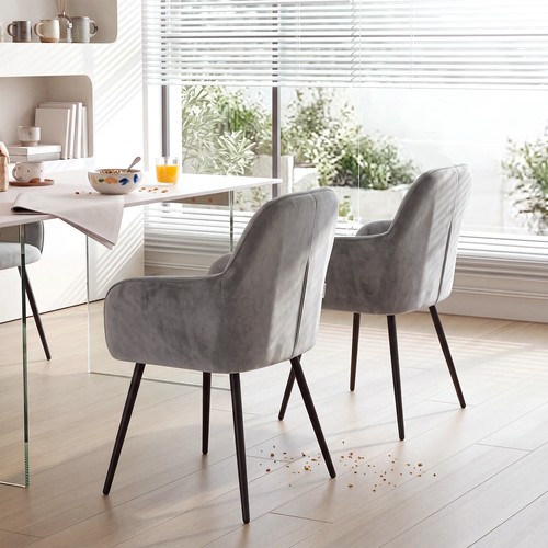 Dining chairs 2pcs velvet - dining,