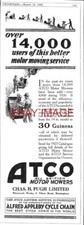 1927 Advert for 'ATCO' Motor