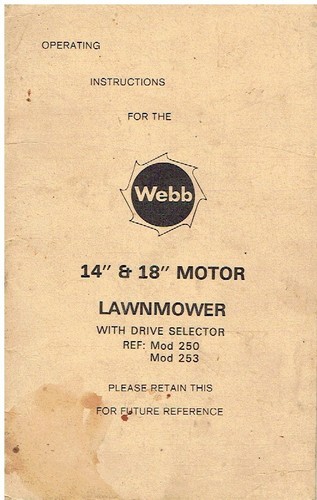 Webb model 250 253 - model, &