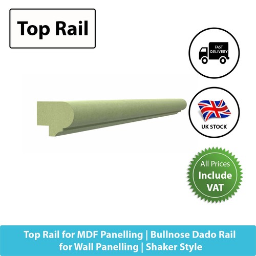 Top rail for mdf panelling - rail,