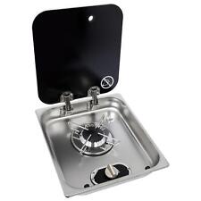 NAVY LOAD SINGLE BURNER HOB GLASS LID COOKER TOP MOTORHOME HORSEBOX MARINE STOVE
