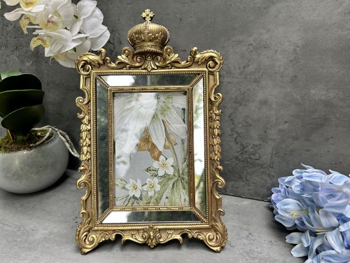 Antique gold photo frame - gold,