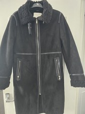 Zara Shearling Winter Coat Mid Length Size M / 8-10 Outerwear