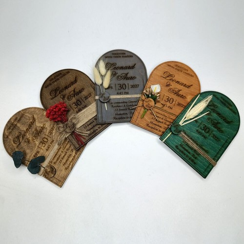 Personalized wooden wedding - personalized,