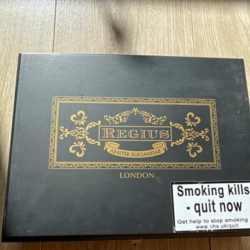 Regius london wooden cigar box - london,