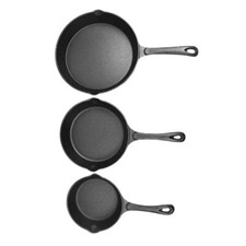 CAST IRON NON STICK GRILL PAN SKILLET GRIDDLE FRY FRYING COOKING INDUCTION PAN
