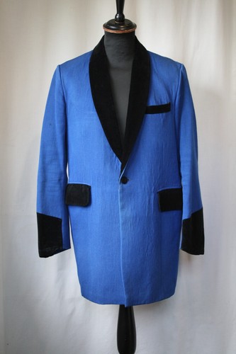 Vintage original blue drape - vintage,