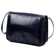 Navy Blue Italian Leather