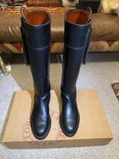 Luxurious PENELOPE CHILVERS TASSEL BLACK BOOTS UK8 EU 41 With Box