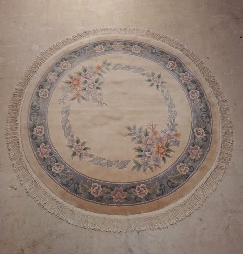 Vintage chinese round floral - vintage,