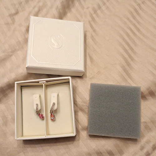 Swarovski rhodium plated pink - swarovski,