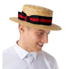 Deluxe Straw BOATER HAT School