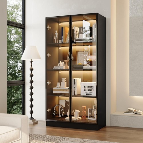 Display cabinet with glass - with,