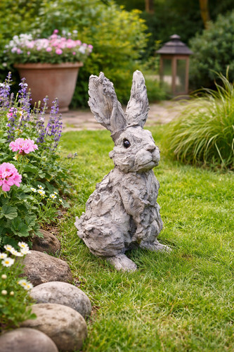Garden rabbit ornament statue - garden,
