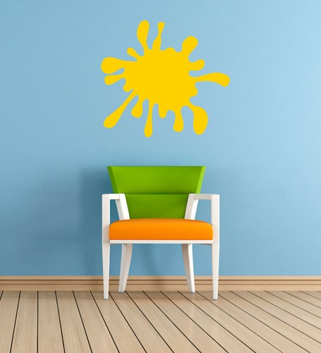Large paint splat vinyl wall - large,