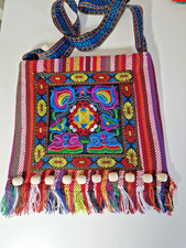 Multicoloured Shoulder Bag/Messenger Bag Hippy Embroidery NWOT