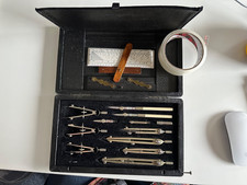 LEE GUINESS MILITARY /| CASED TECHNICAL DRAWING INSTRUMENT SET