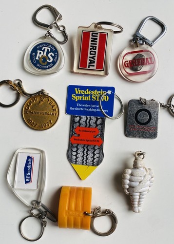Keyring bundle vintage tire - keyring,