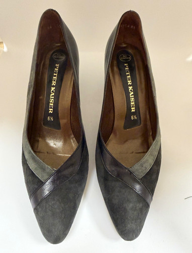 Peter kaiser black grey - peter, suede