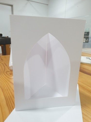 Arch aperture tri fold card - arch,