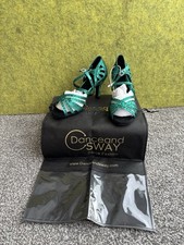 Rhinestone Flared 7.5 Heel