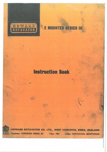 Howard rotavator mounted - howard,