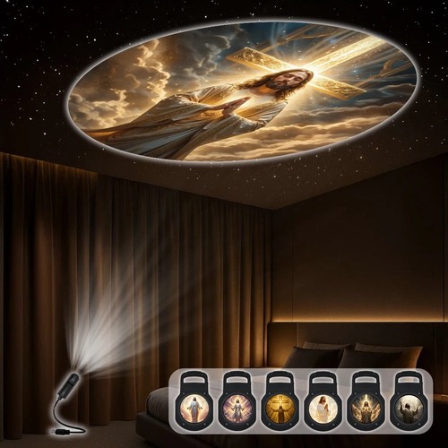 6pcs jesus projection lights - 6pcs,