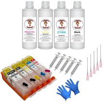 Refillable Katie's Edible Ink Cartridge Kit For Canon PIXMA TS5050 Printer 