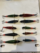 Devon Minnows Vintage Wooden Lures X10 Free Uk Postage