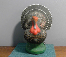 Vintage INO SCHALLER West Germany Paper Mache Turkey 7" Tall EUC German