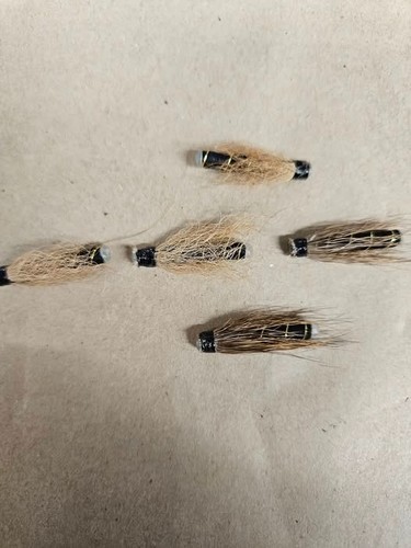 Tube flies 30mm brown - flies,