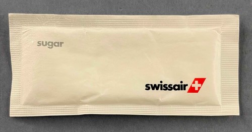 Swissair airline sugar - swissair, packet