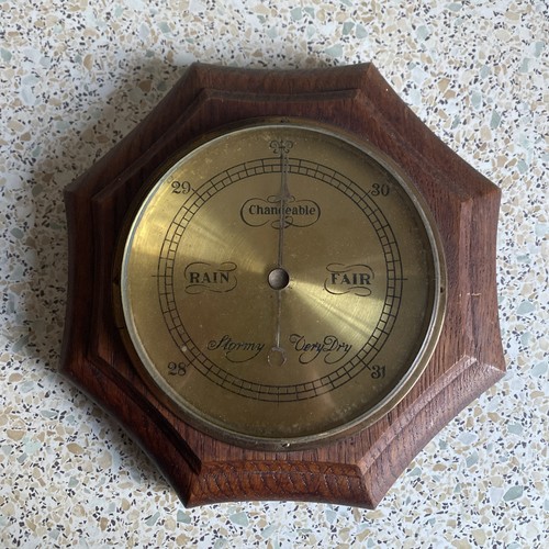 Vintage wooden barometer wall - vintage,