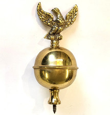 Spun brass ball & eagle finial