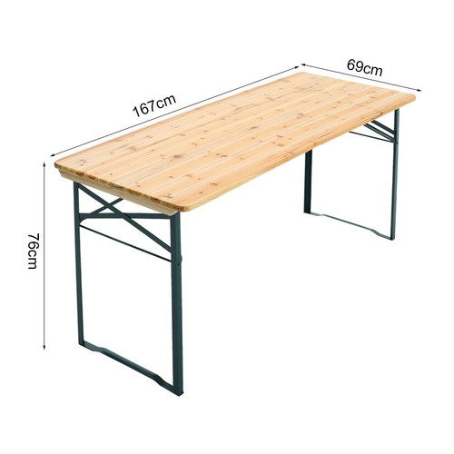 1xoutdoor wooden folding beer - wooden,