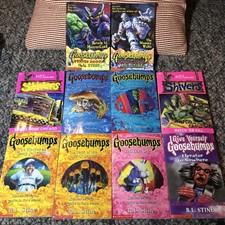 10 Book Bundle, Goosebumps by R.L.Stine & Shivers by M.D.Spencer