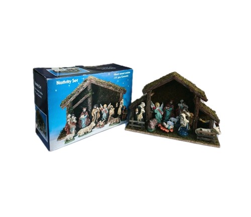 Vintage christmas nativity set - christmas,